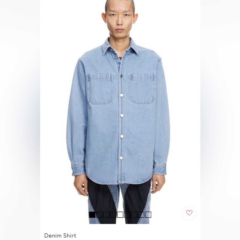 Unisex Mugler x H&M denim jacket NWT